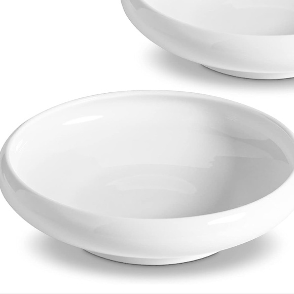 NEW 🦋 2 Shallow Ceramic food Dishes | Set of 2 - Picture 5 of 5